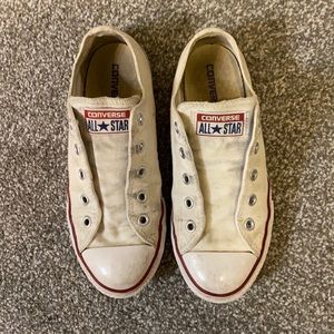 Kids size 2 (US) white Converse!